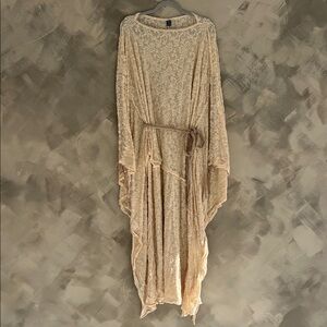 Maternity Cream Lace Dress